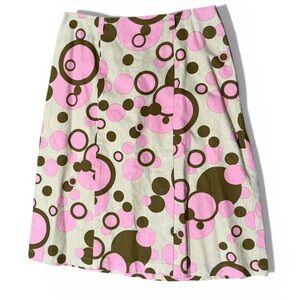 LAPIS Linen Cotton A-Line Skirt